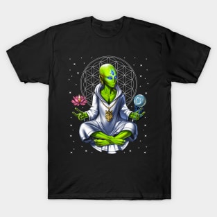 Psychedelic Alien Meditation T-Shirt